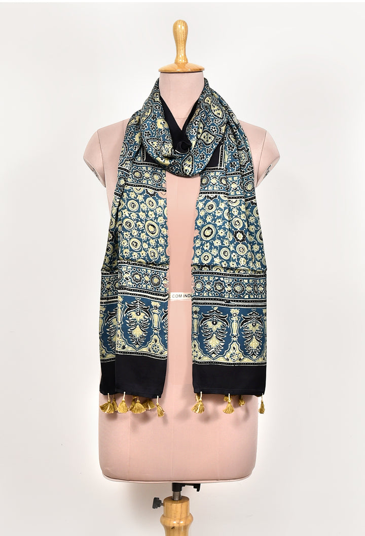 JEMIMA : AJRAKH MODAL SILK STOLE
