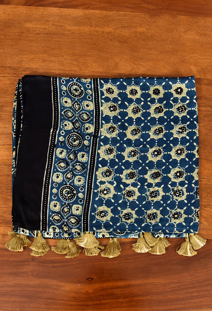 YASTIKA : AJRAKH MODAL SILK STOLE