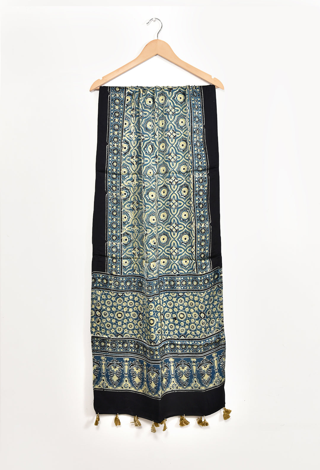 VRINDIMA : AJRAKH MODAL SILK STOLE