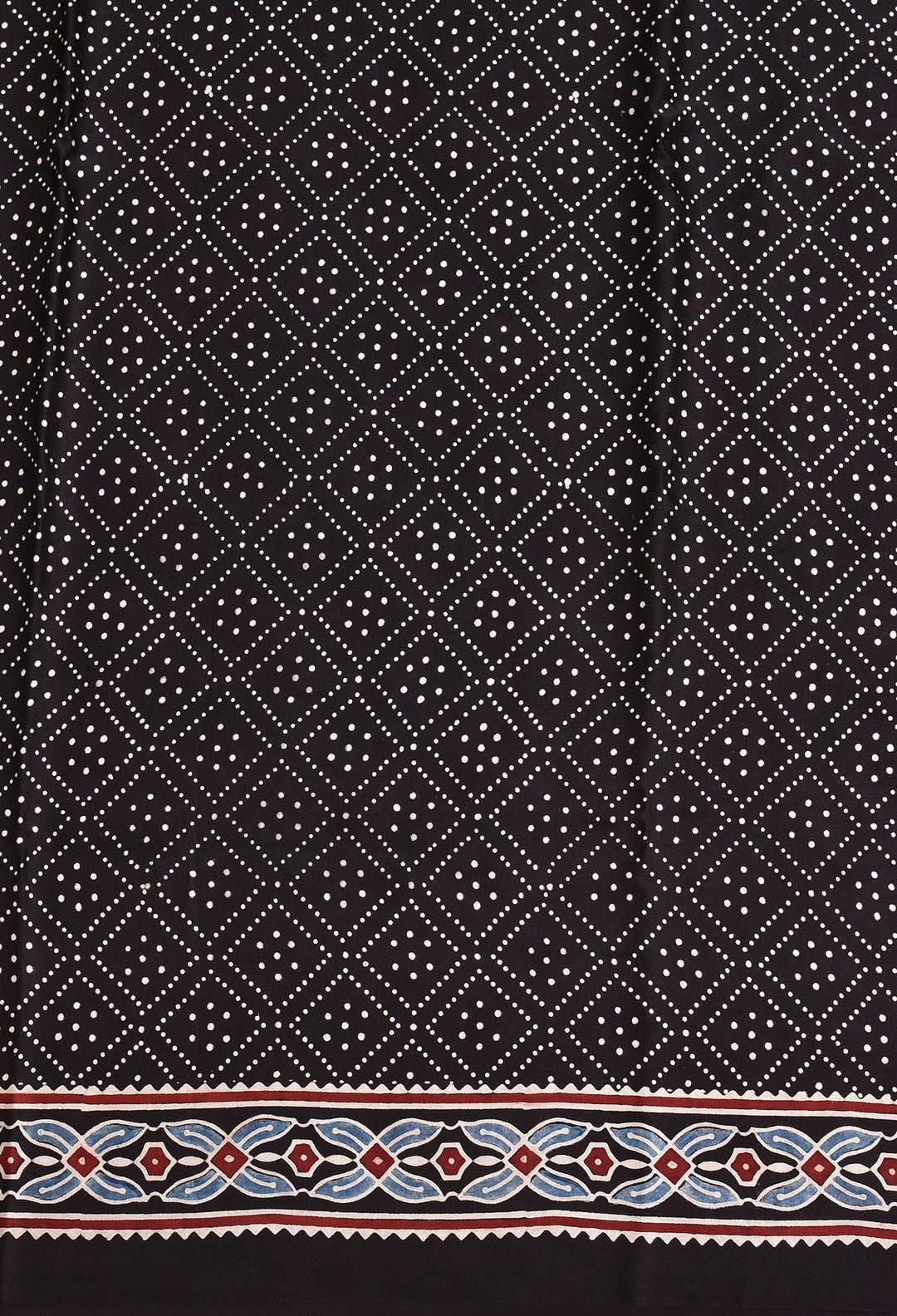 JENSIYA : AJRAKH HANDBLOCK MODAL SILK SAREE