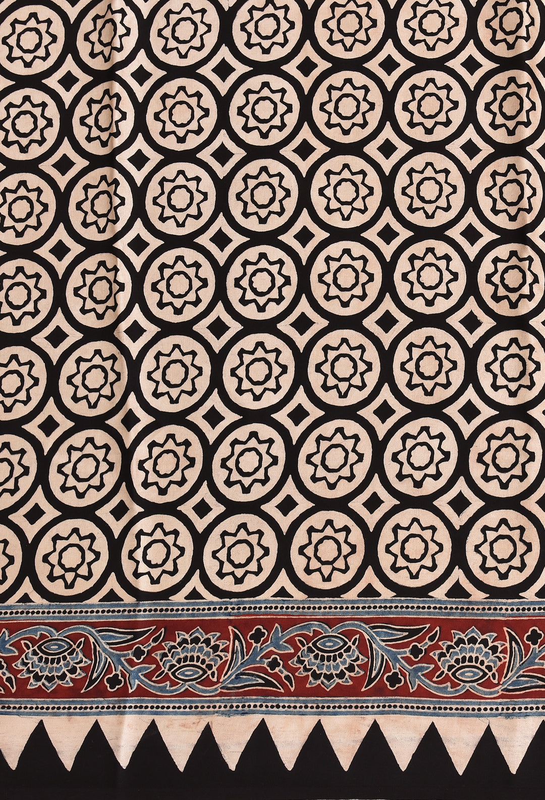 JULIE : AJRAKH HANDBLOCK MODAL SILK SAREE