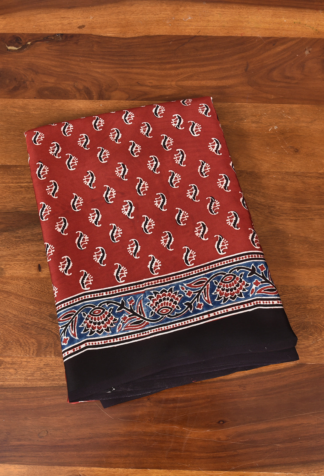 SONIYA : AJRAKH HANDBLOCK MODAL SILK SAREE