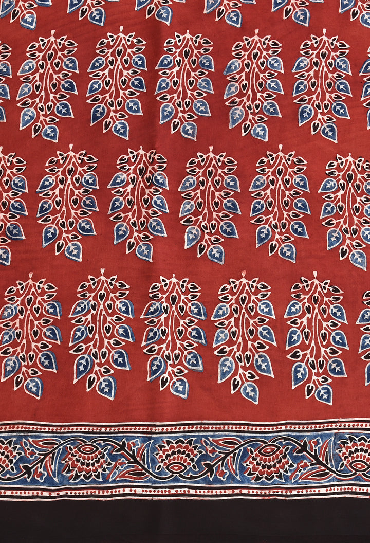 SONIYA : AJRAKH HANDBLOCK MODAL SILK SAREE