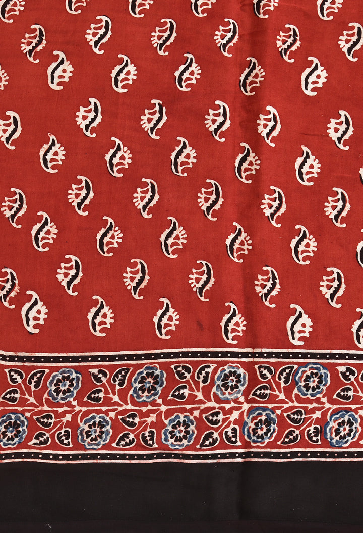 SUSHMITA : AJRAKH HANDBLOCK MODAL SILK SAREE