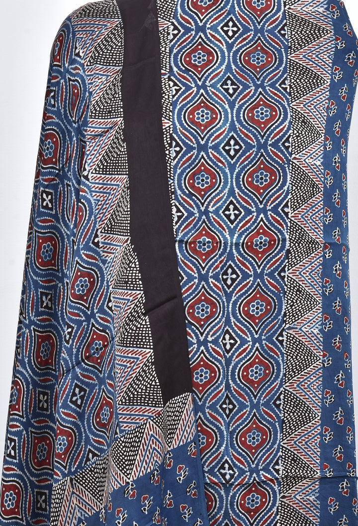 MORITA : AJRAKH HAND BLOCK MODAL SILK 2 PIECE SUIT