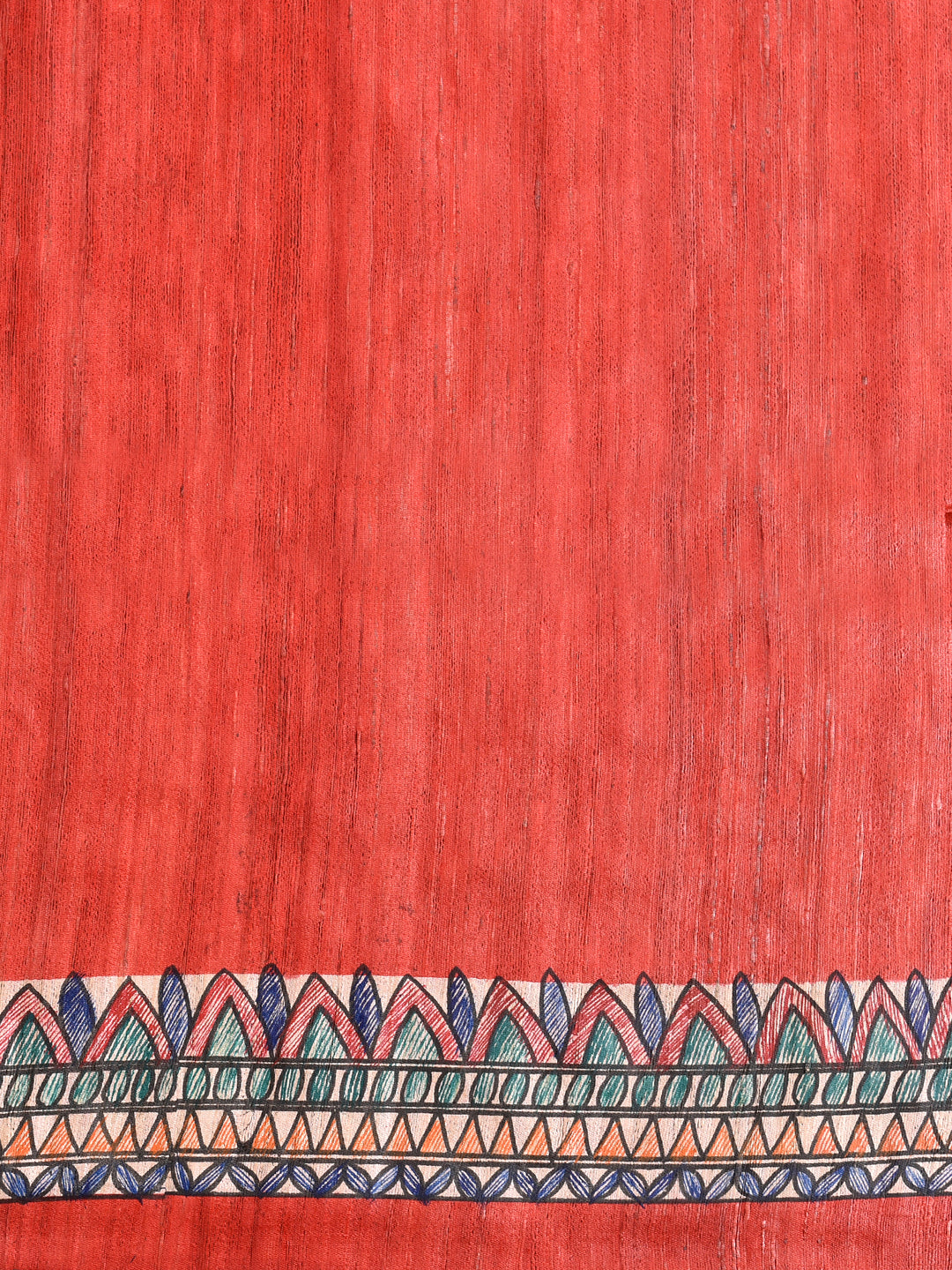 ISHITA : MADHUBANI HAND PAINTED PURE GHICHA TUSSAR SILK SAREE