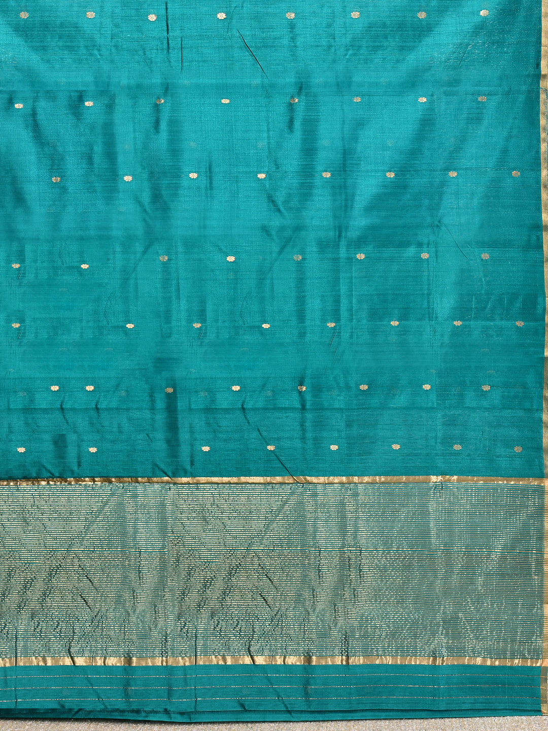 SHRISTI : HANDWOVEN CHANDERI SILK SAREE WITH ZARI BOOTIS ALL OVER