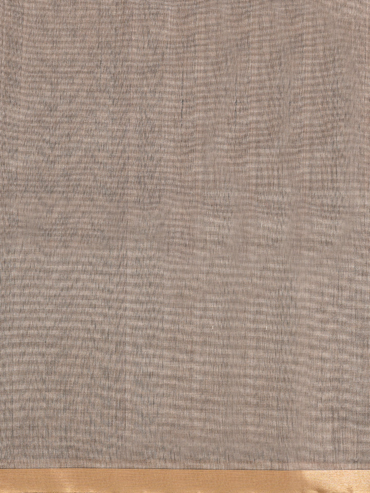 SHABNAMI : HANDWOVEN CHANDERI SILK SAREE WITH ZARI BOOTIS ALL OVER