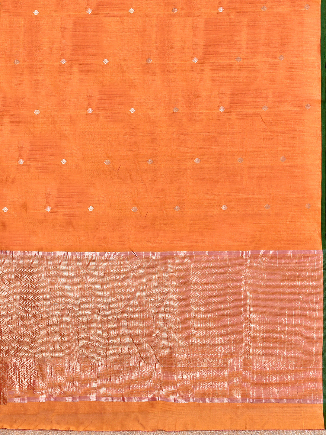 INDRIYA : HANDWOVEN CHANDERI SILK SAREE WITH ZARI BOOTIS ALL OVER