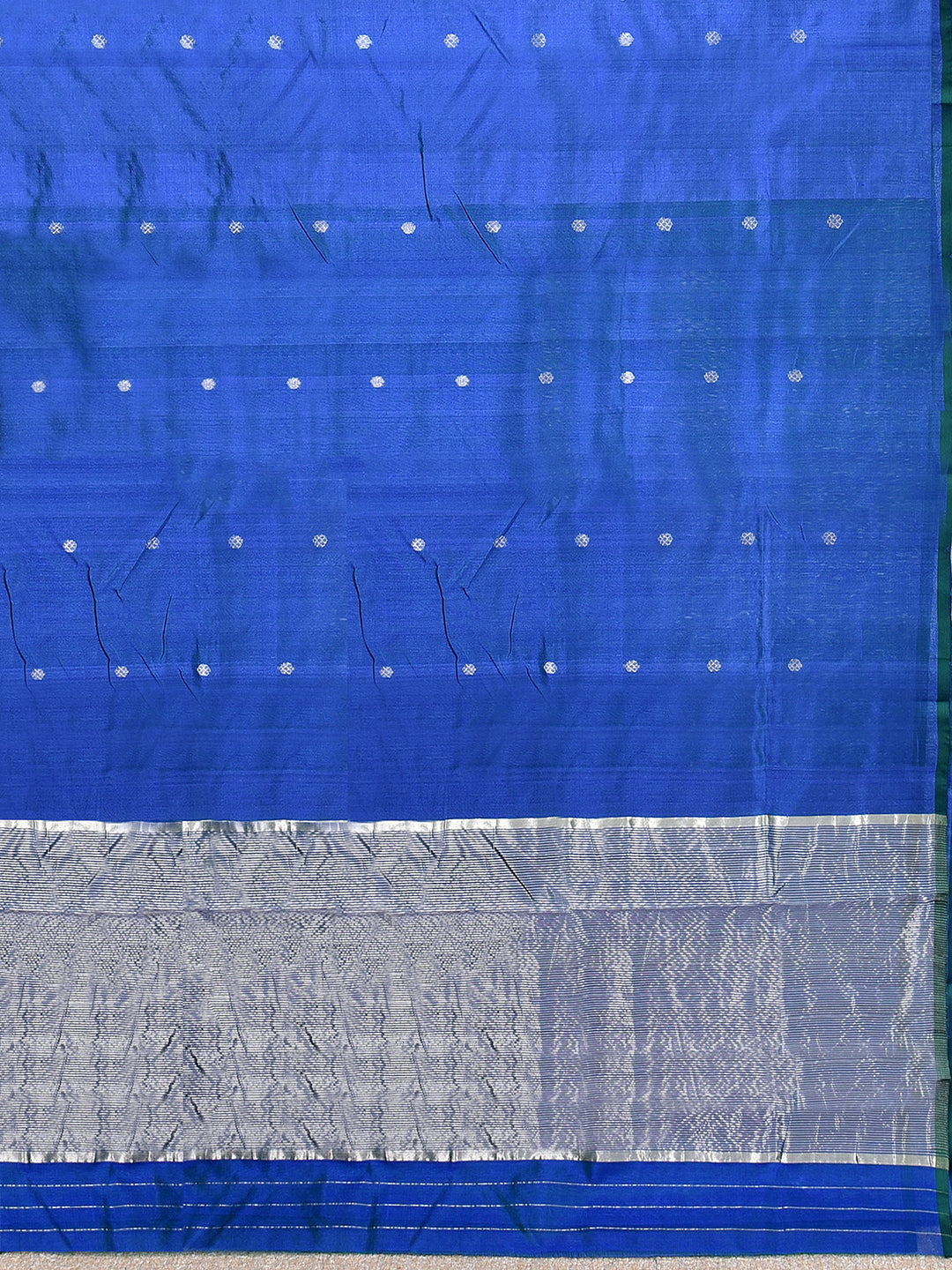 KHWAAB : HANDWOVEN CHANDERI SILK SAREE WITH ZARI BOOTIS ALL OVER
