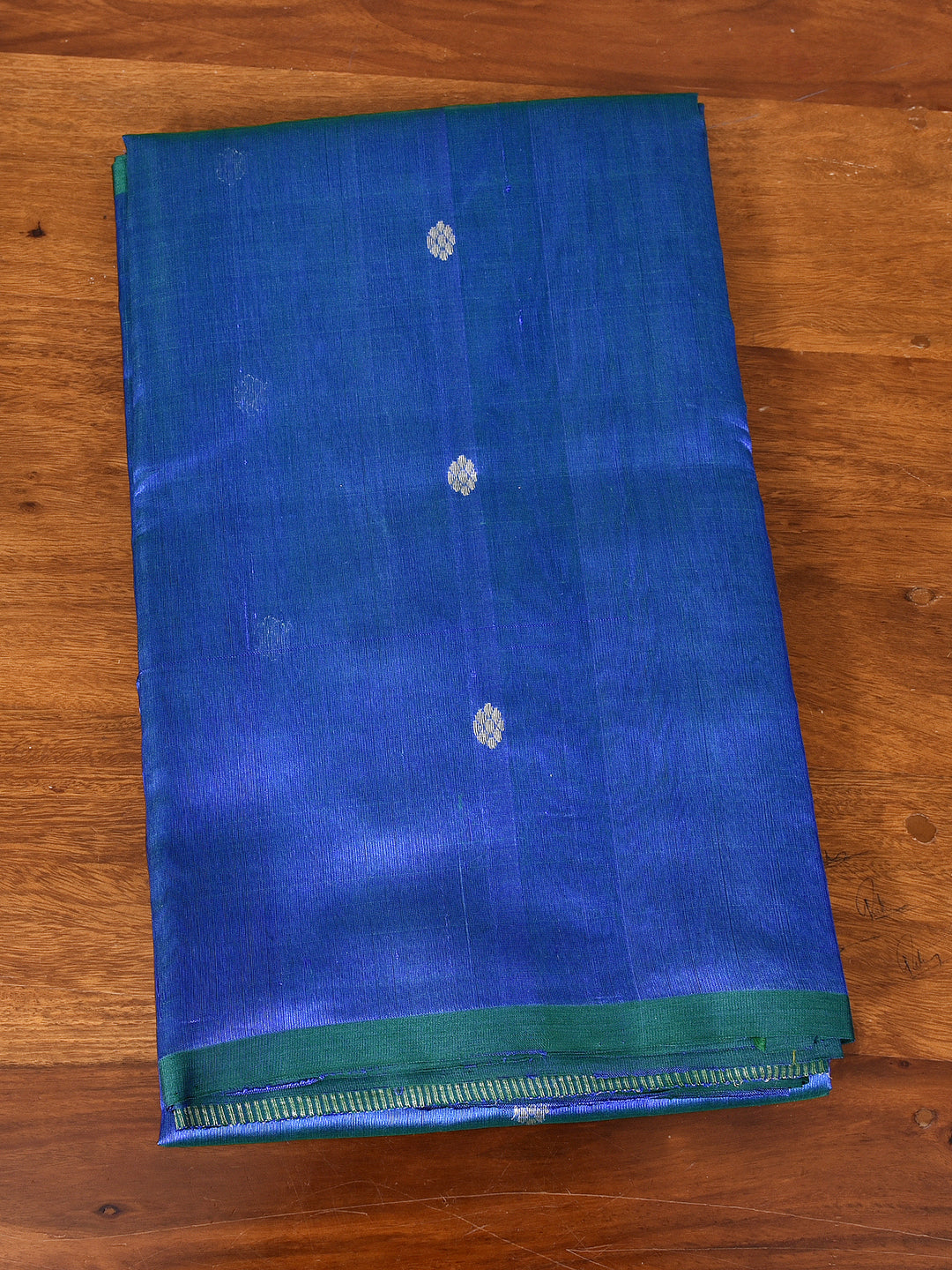 KHWAAB : HANDWOVEN CHANDERI SILK SAREE WITH ZARI BOOTIS ALL OVER