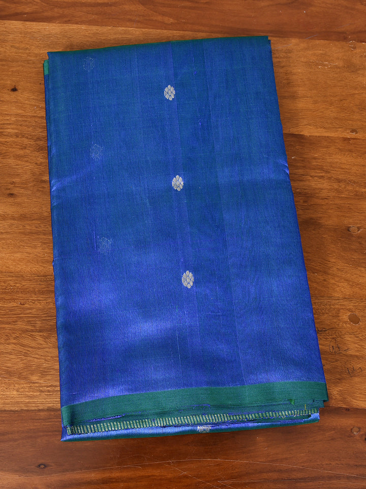 KHWAAB : HANDWOVEN CHANDERI SILK SAREE WITH ZARI BOOTIS ALL OVER