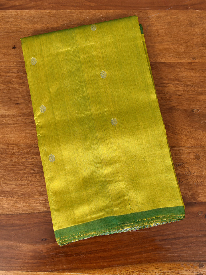 MRIDULA : HANDWOVEN CHANDERI SILK SAREE WITH ZARI BOOTIS ALL OVER