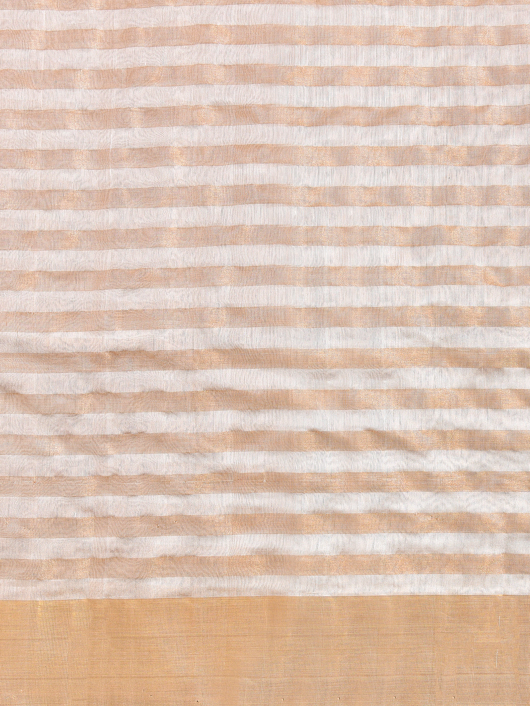 SURMA: HANDWOVEN ZARI BY PATTU STRIPES CHANDERI SILK SAREE