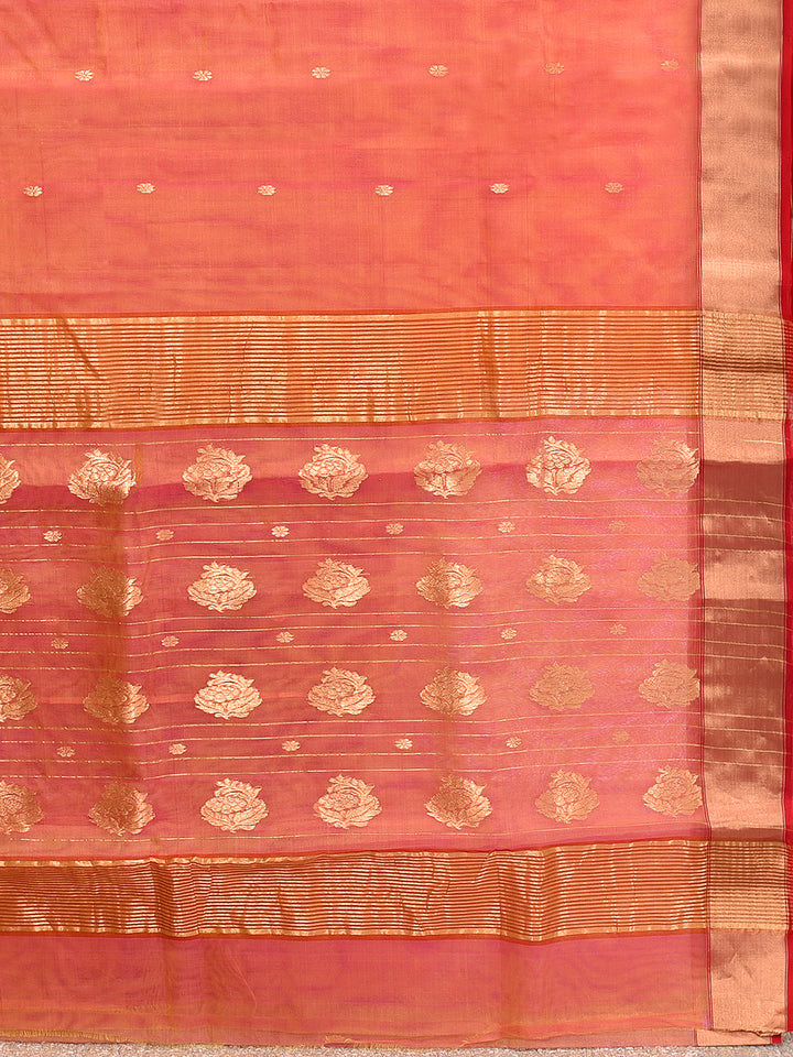 CHETRI : HANDWOVEN KATAN SILK CHANDERI SAREE