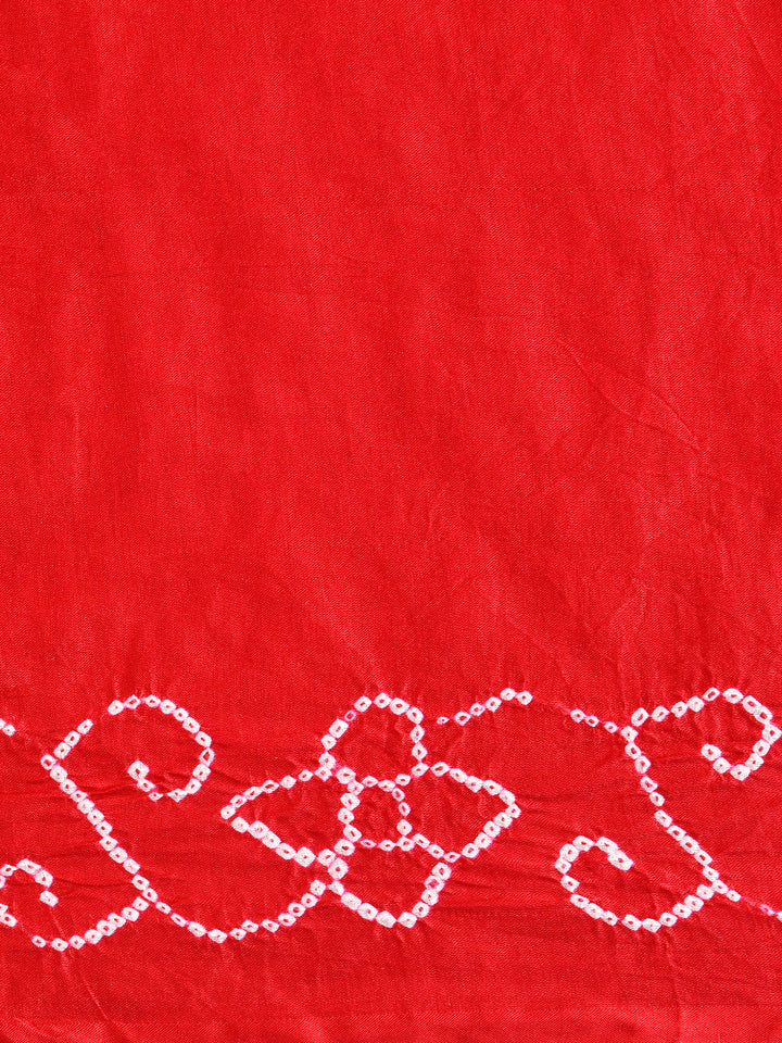 HETAL : HAND BANDHANI PURE GAJJI SILK GHARCHOLA SAREE