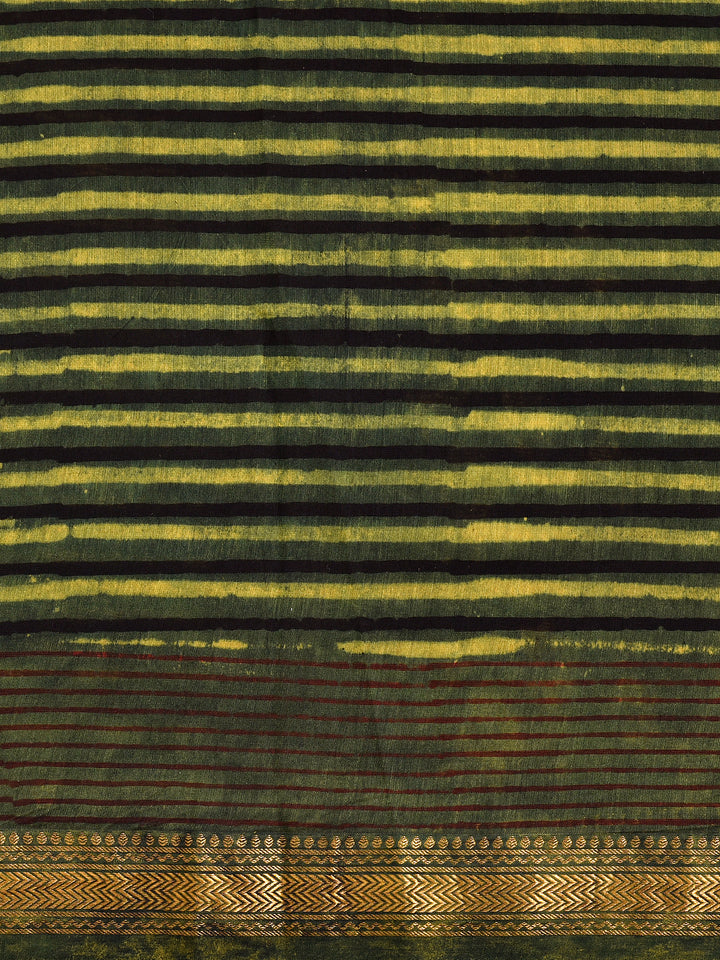 RUKHSAR : FADAT HANDBLOCK PRINT MAHESHWARI COTTION SILK SAREE