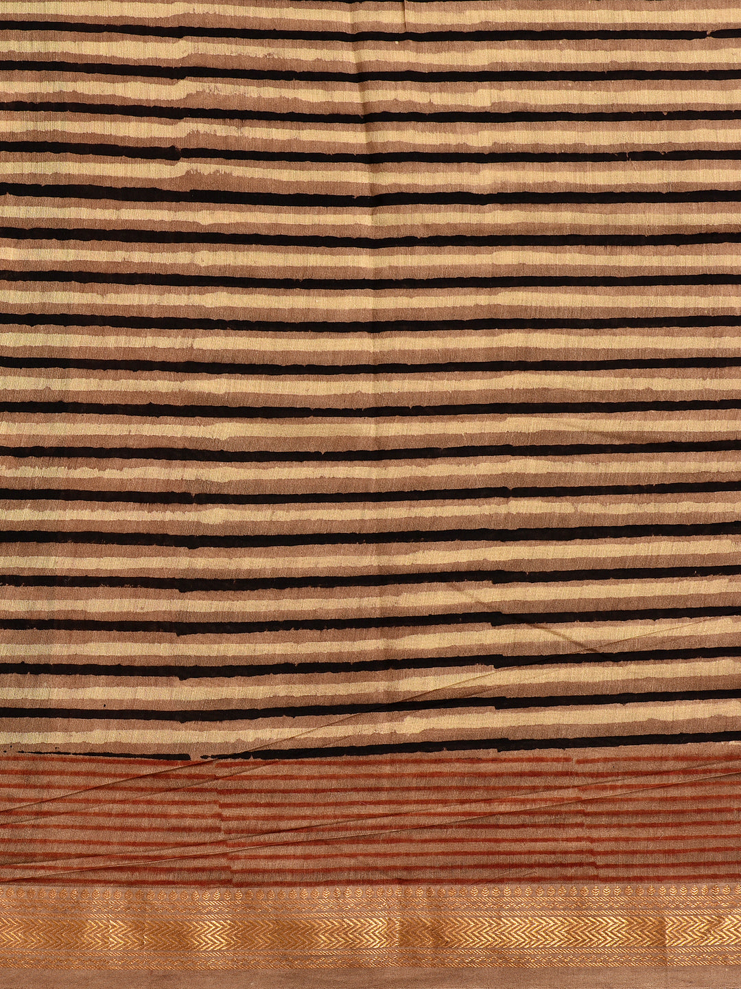 JUGANI : FADAT HANDBLOCK PRINT MAHESHWARI COTTION SILK SAREE