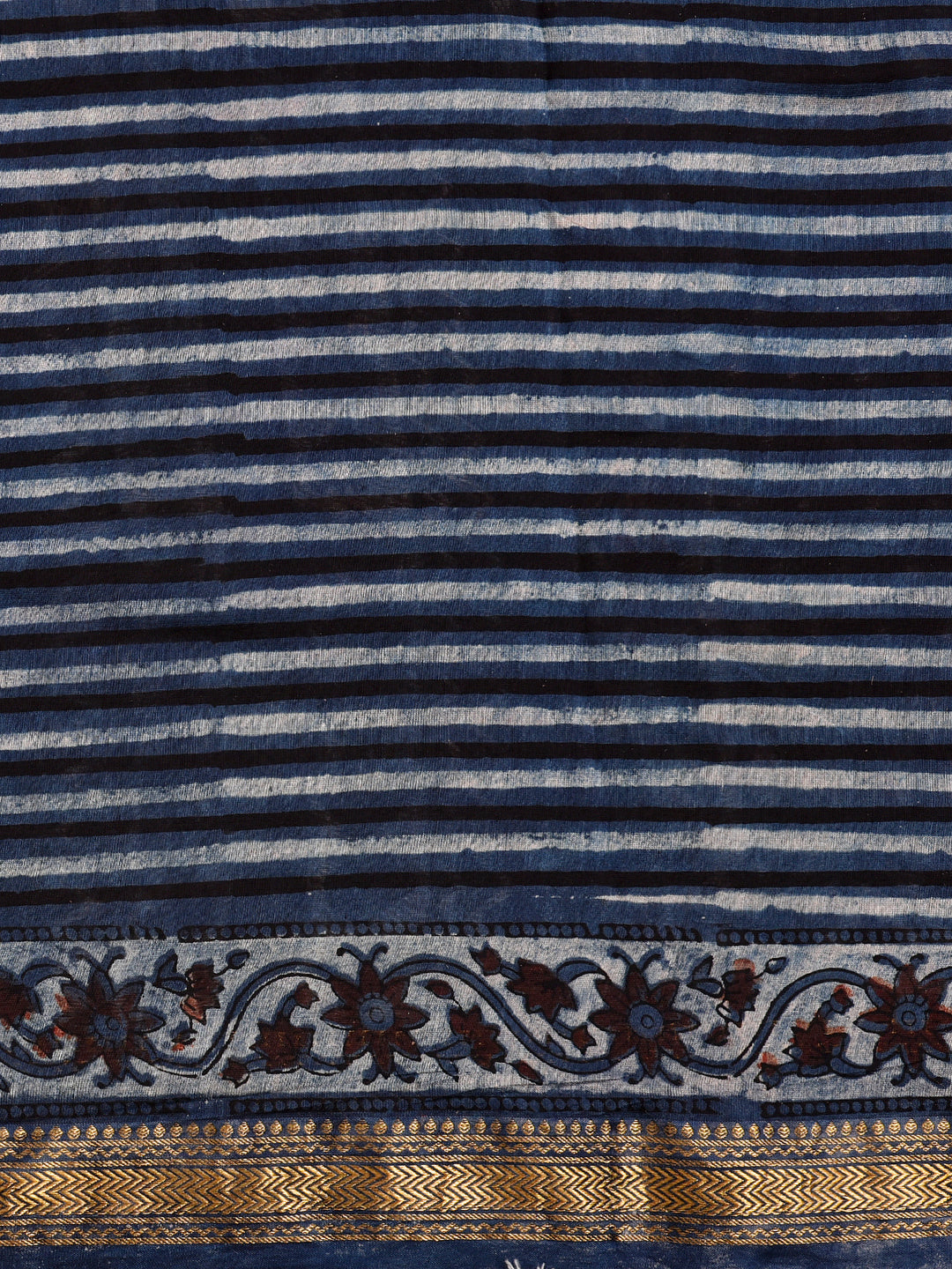 PIYALI : FADAT HANDBLOCK PRINT MAHESHWARI COTTION SILK SAREE