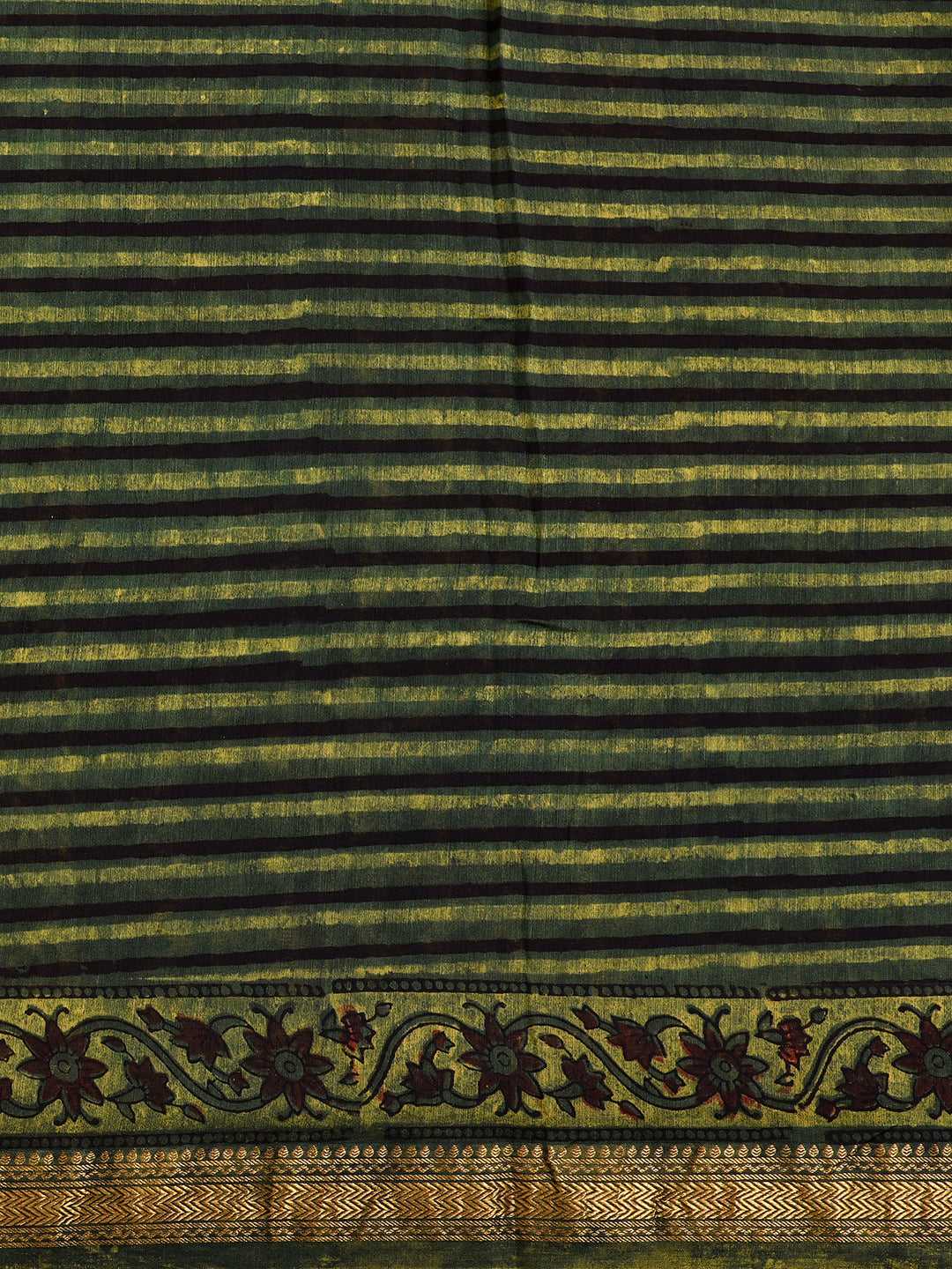 TIMKI : FADAT HANDBLOCK PRINT MAHESHWARI COTTION SILK SAREE