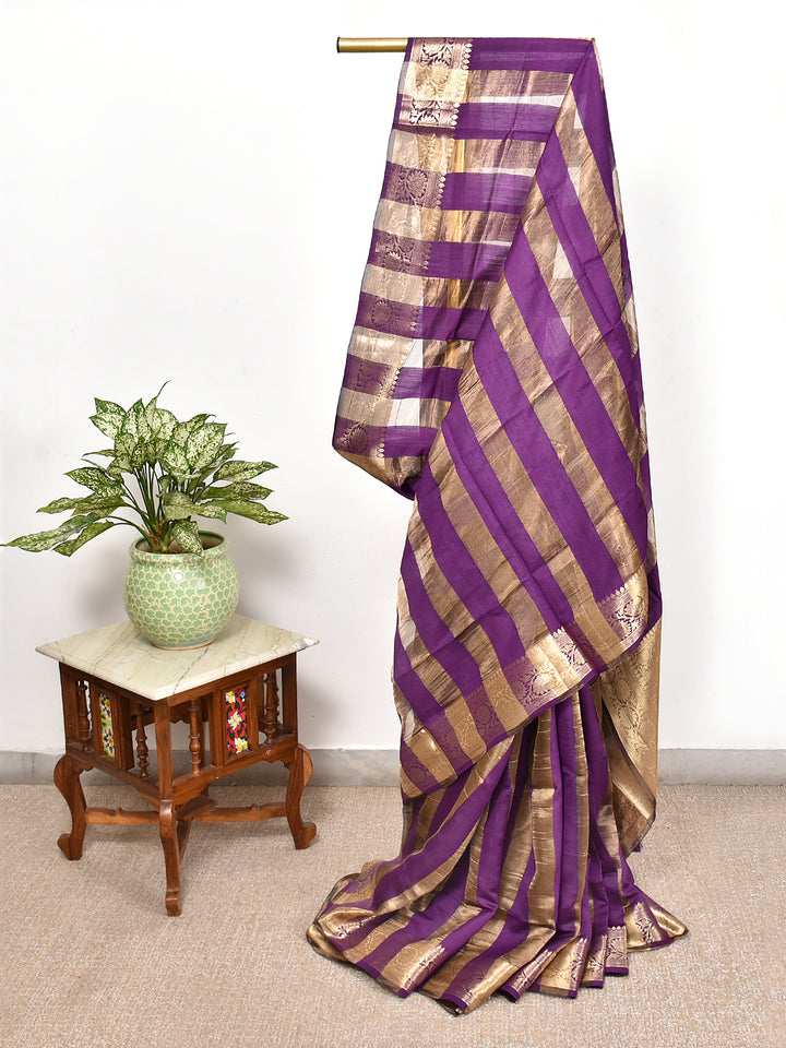 LOPA : BANARASI TISSUE CHINIYA KATAN SILK SAREE