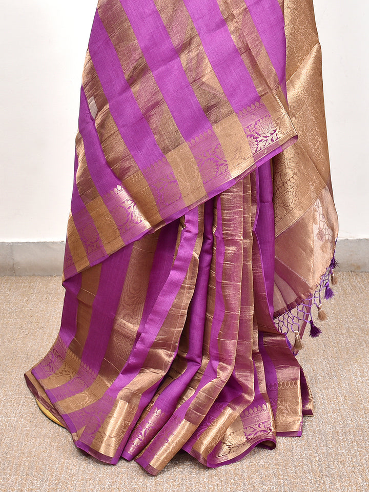 MISHI : BANARASI TISSUE CHINIYA KATAN SILK SAREE