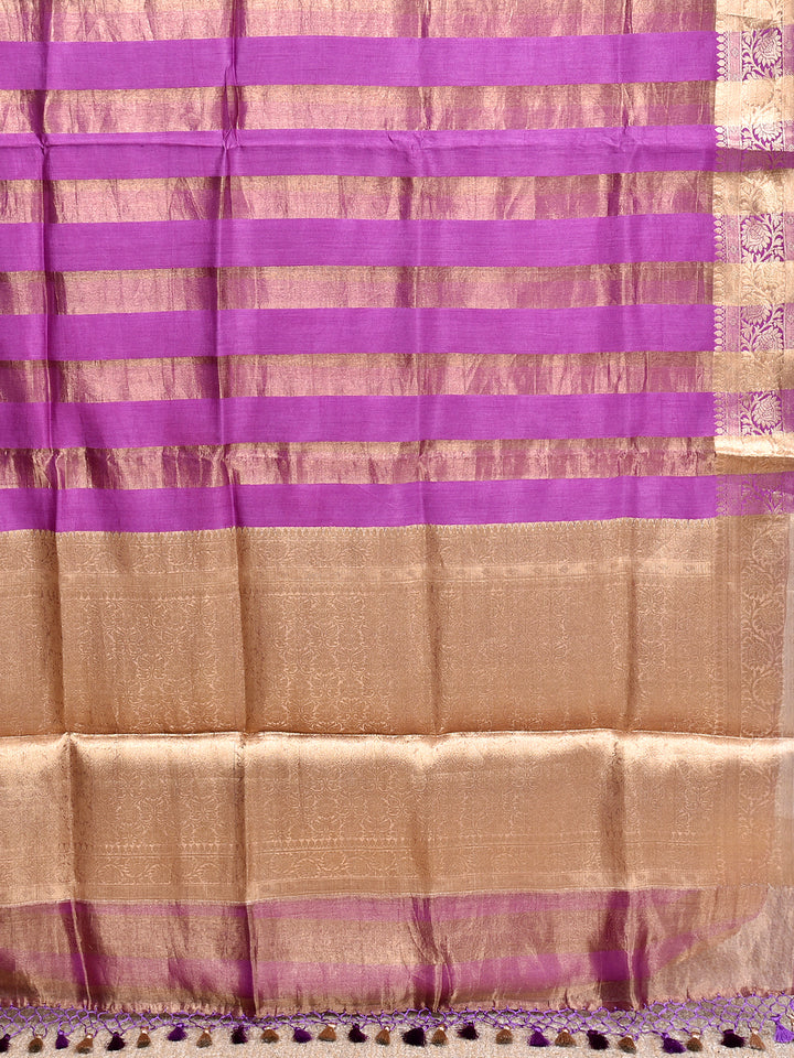 MISHI : BANARASI TISSUE CHINIYA KATAN SILK SAREE