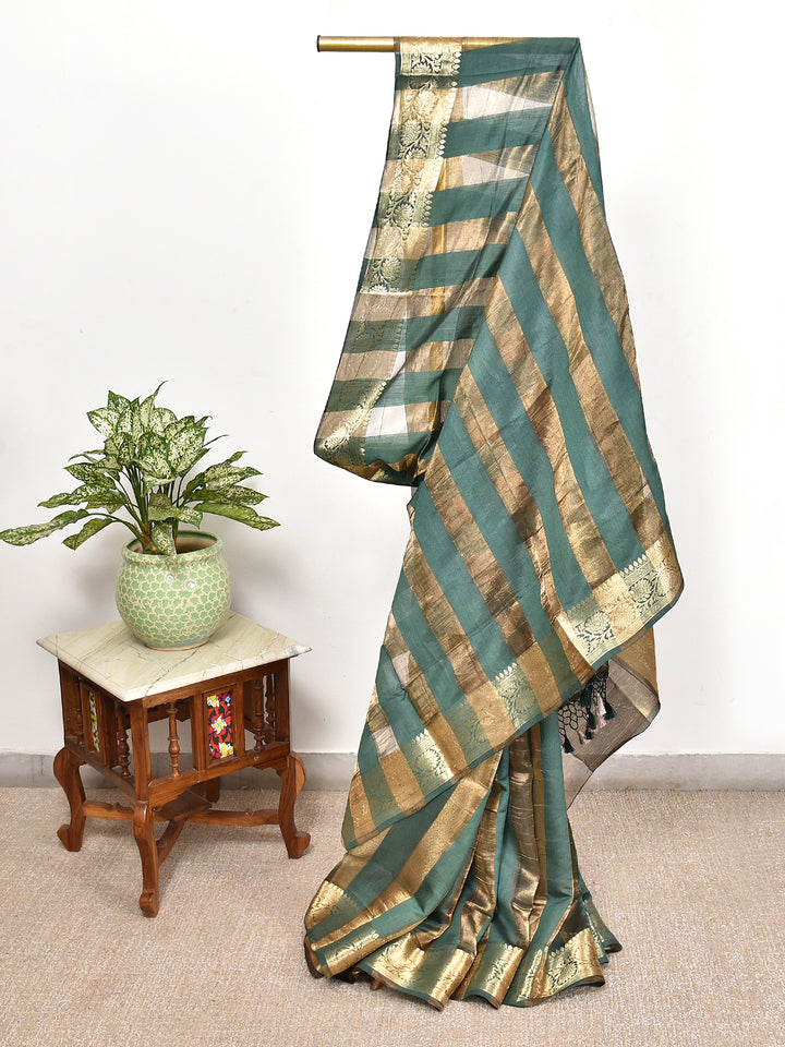ARUSHI : BANARASI TISSUE CHINIYA KATAN SILK SAREE