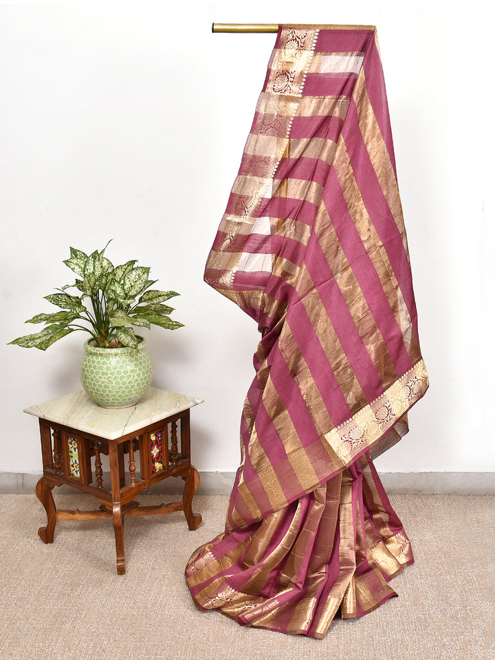NAKSH  : BANARASI TISSUE CHINIYA KATAN SILK SAREE
