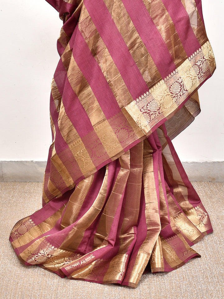 NAKSH  : BANARASI TISSUE CHINIYA KATAN SILK SAREE