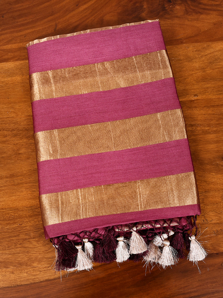 NAKSH  : BANARASI TISSUE CHINIYA KATAN SILK SAREE