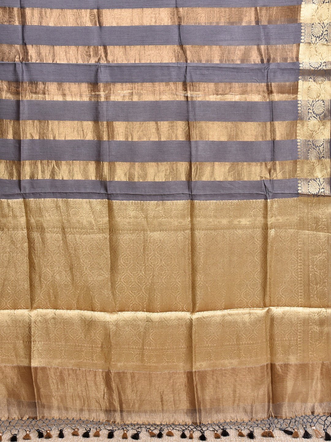 MAKTISHA  : BANARASI TISSUE CHINIYA KATAN SILK SAREE