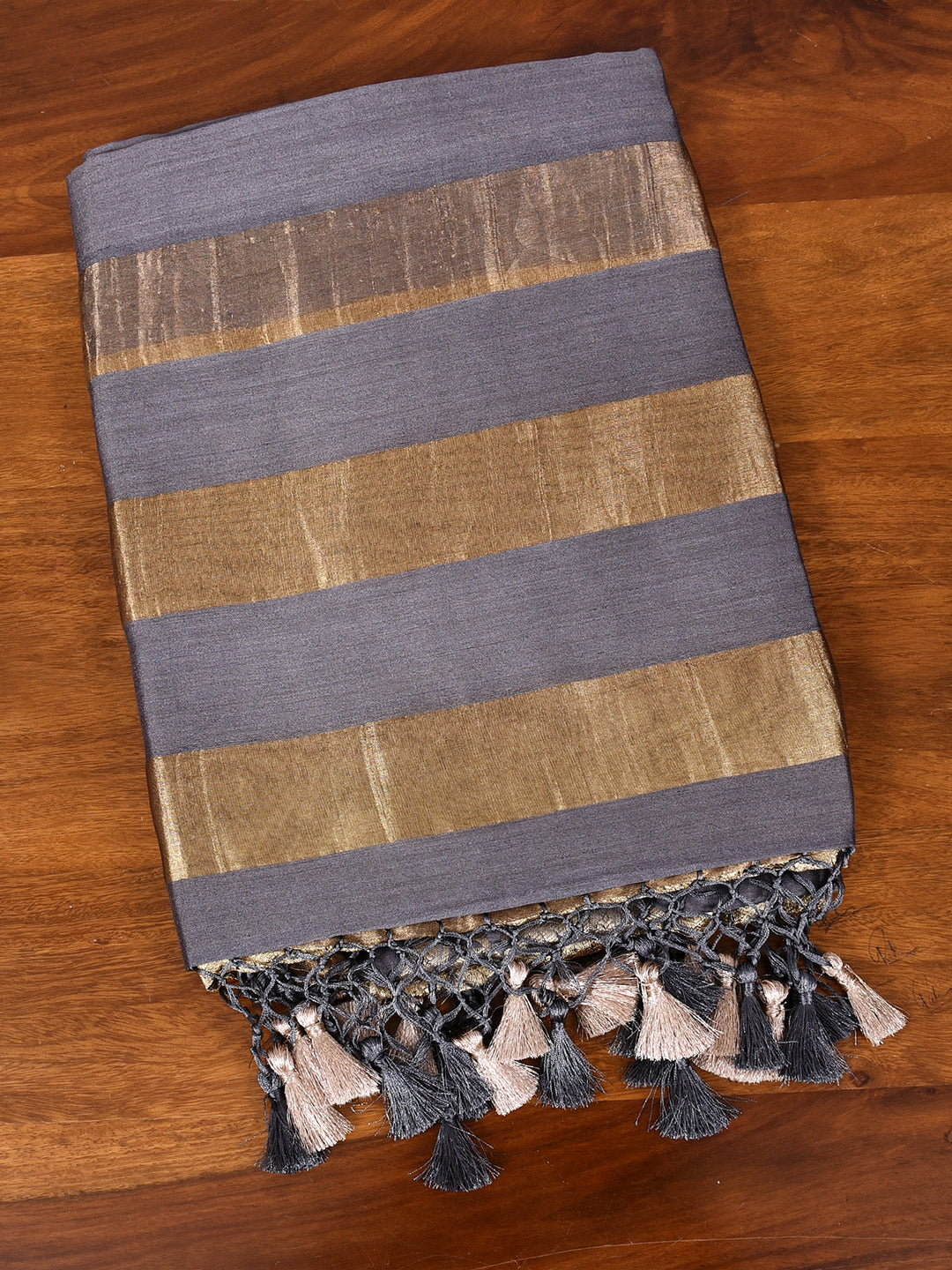 MAKTISHA  : BANARASI TISSUE CHINIYA KATAN SILK SAREE