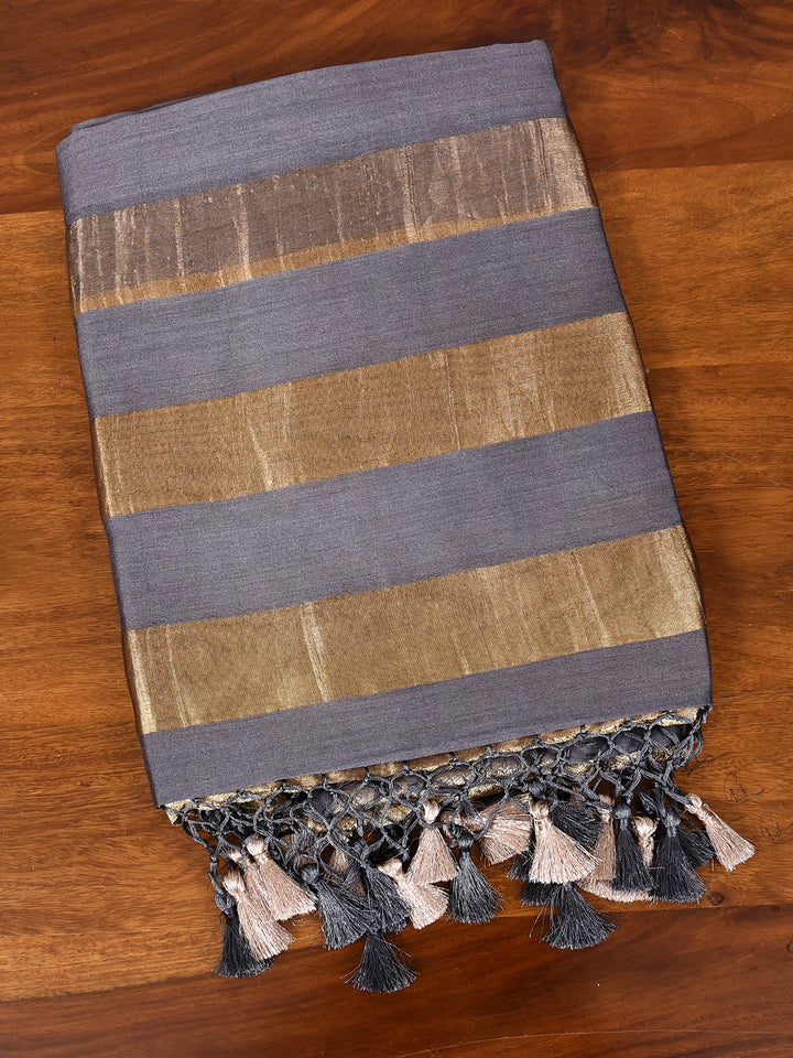 MAKTISHA  : BANARASI TISSUE CHINIYA KATAN SILK SAREE