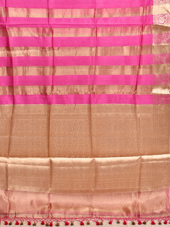 DEBINA : BANARASI TISSUE CHINIYA KATAN SILK SAREE