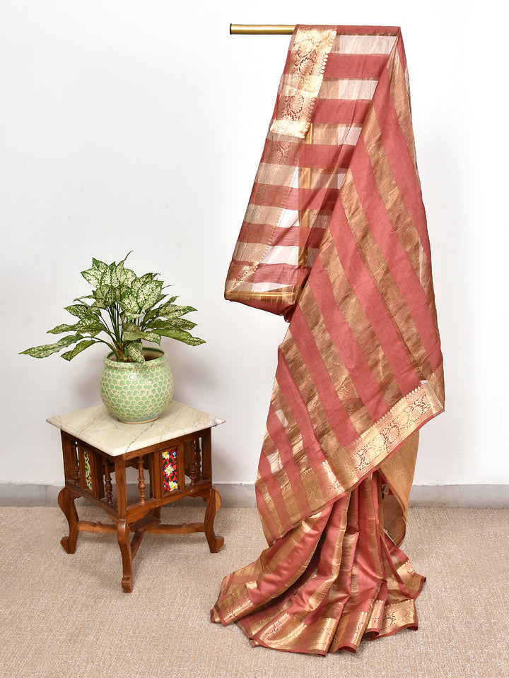 HIMALI  : BANARASI TISSUE CHINIYA KATAN SILK SAREE