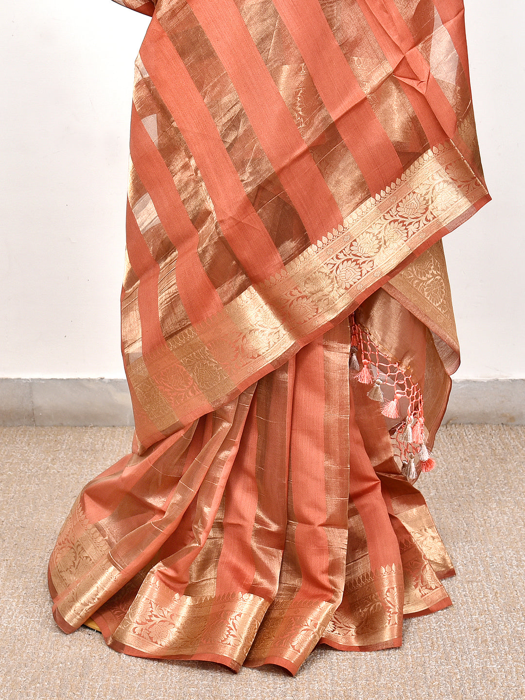 ZENAB : BANARASI TISSUE CHINIYA KATAN SILK SAREE