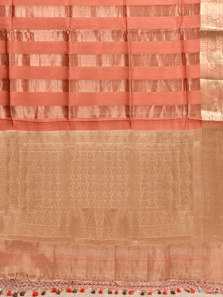 ZENAB : BANARASI TISSUE CHINIYA KATAN SILK SAREE