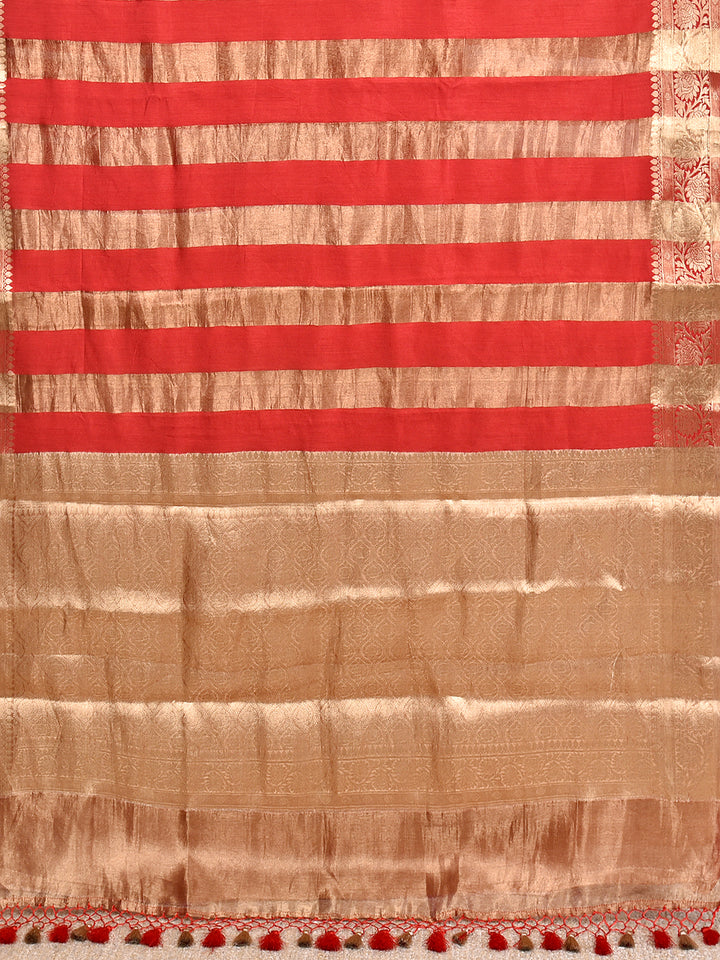 CHINKI : BANARASI TISSUE CHINIYA KATAN SILK SAREE