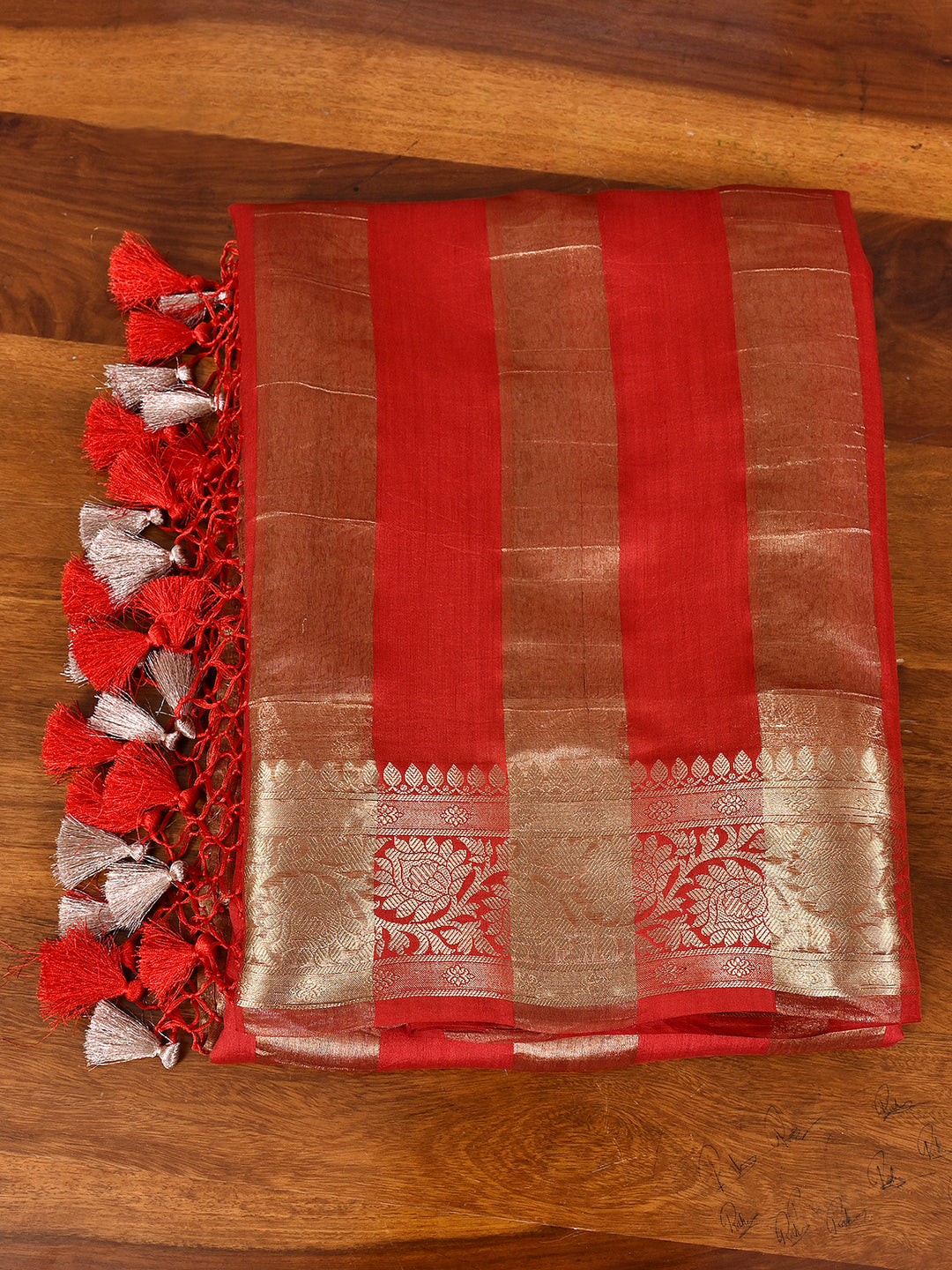 CHINKI : BANARASI TISSUE CHINIYA KATAN SILK SAREE