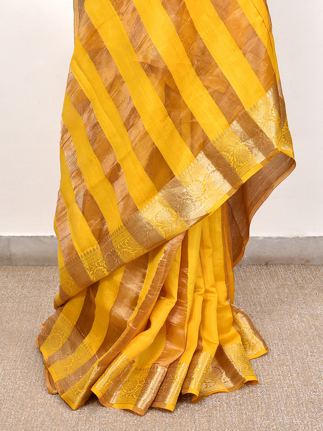 PUSHPA : BANARASI TISSUE CHINIYA KATAN SILK SAREE