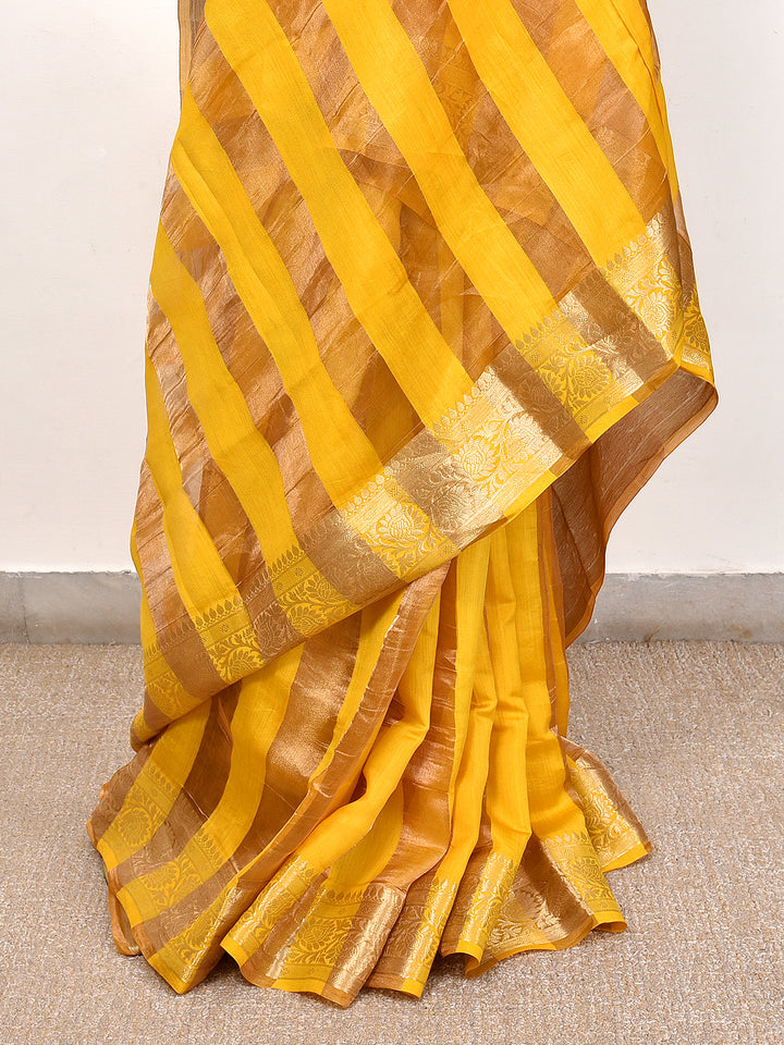 PUSHPA : BANARASI TISSUE CHINIYA KATAN SILK SAREE