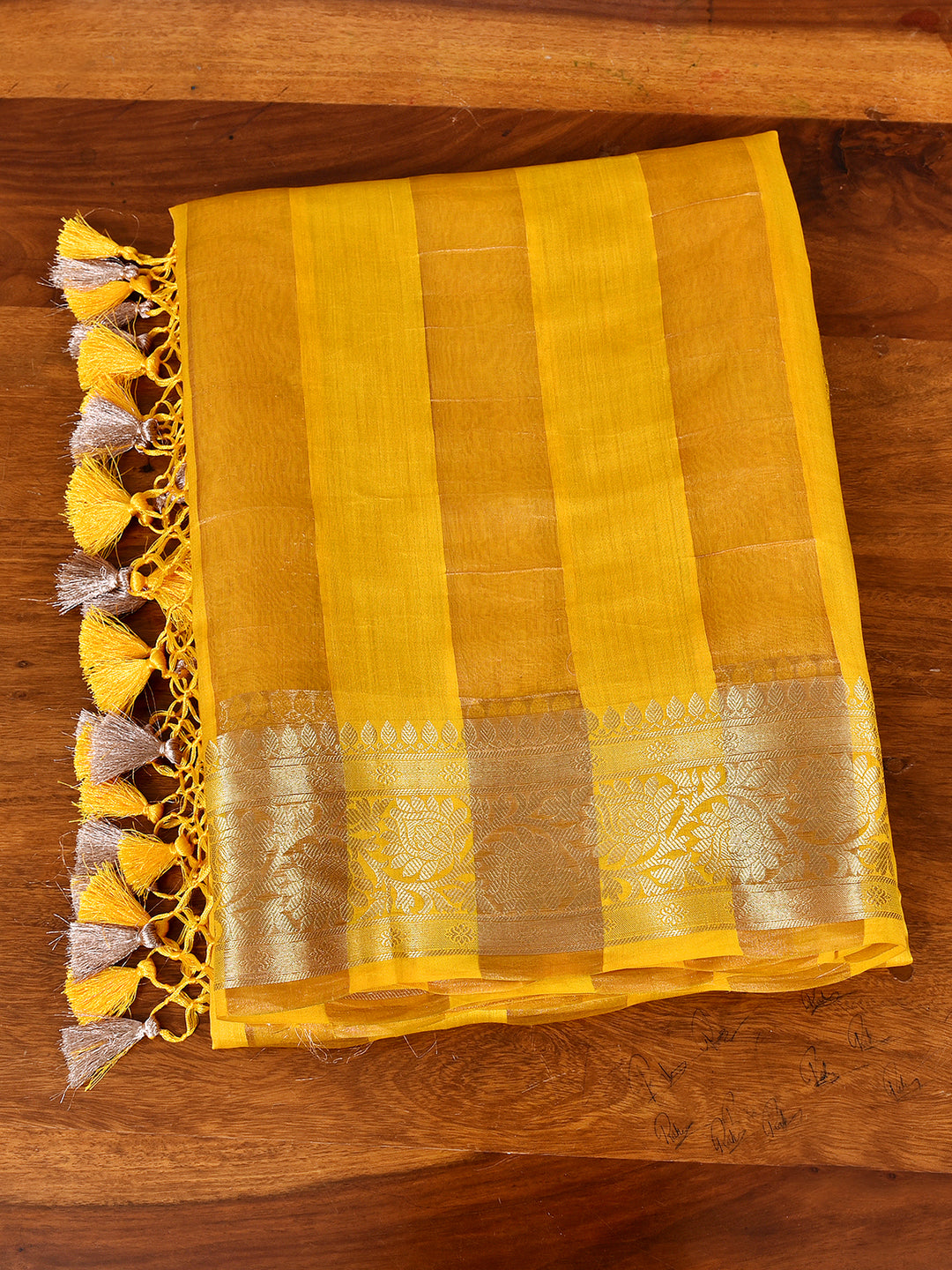 PUSHPA : BANARASI TISSUE CHINIYA KATAN SILK SAREE