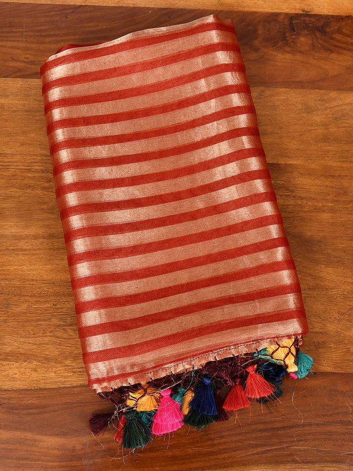 CHAITALI : BANARASI TISSUE CHINIYA KATAN SILK SAREE