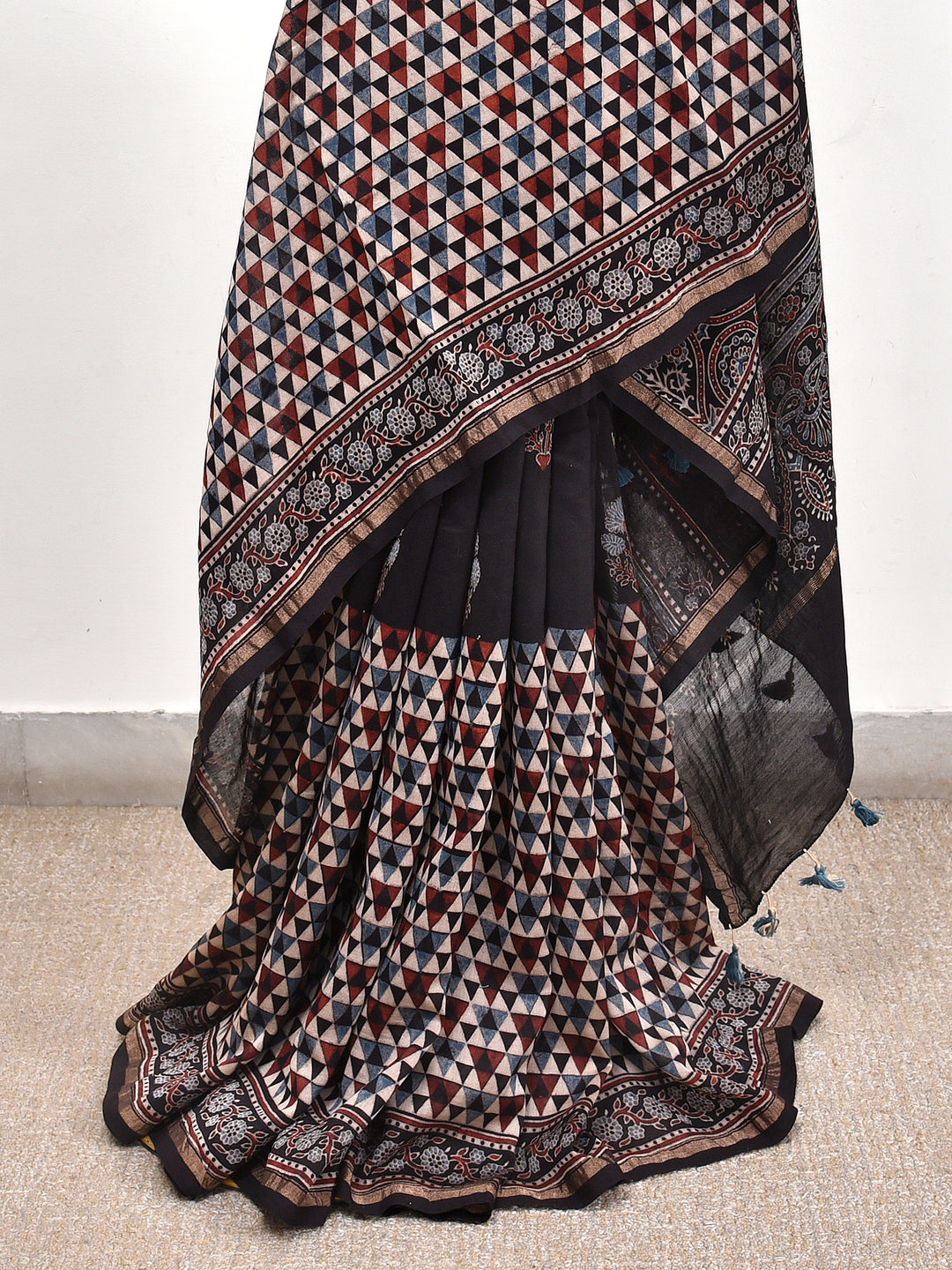 MISTHA : AJRAKH HANDBLOCK CHANDERI SAREE