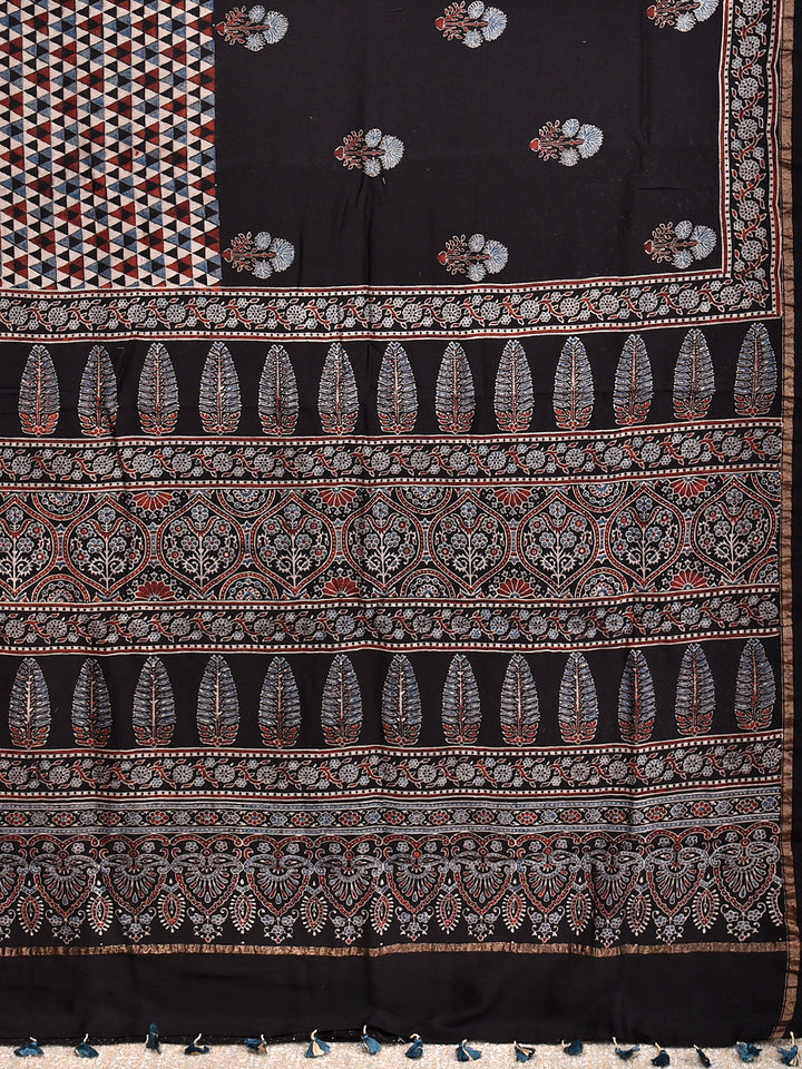MISTHA : AJRAKH HANDBLOCK CHANDERI SAREE