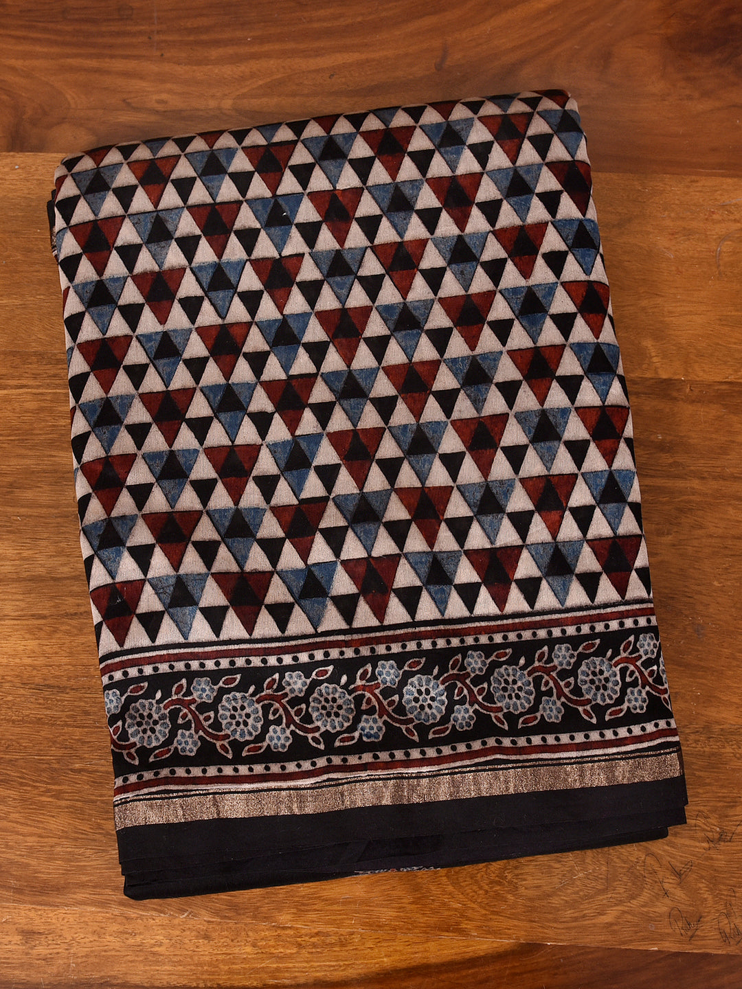 MISTHA : AJRAKH HANDBLOCK CHANDERI SAREE