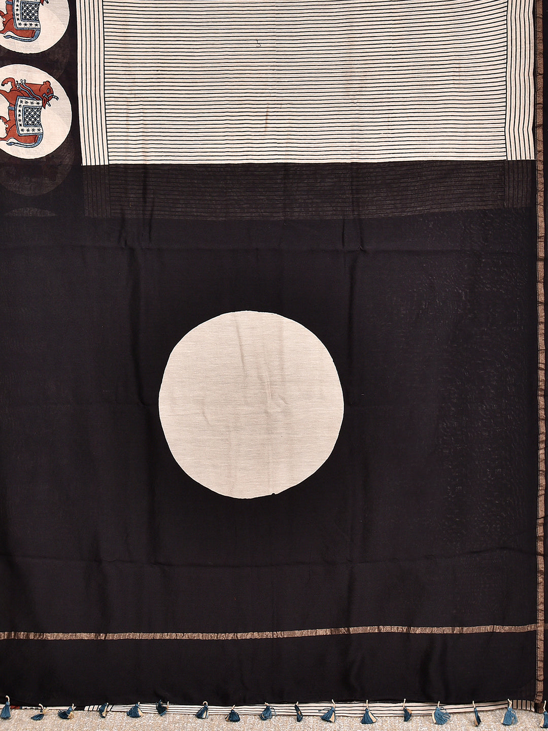 JIYALI : AJRAKH HANDBLOCK CHANDERI SAREE