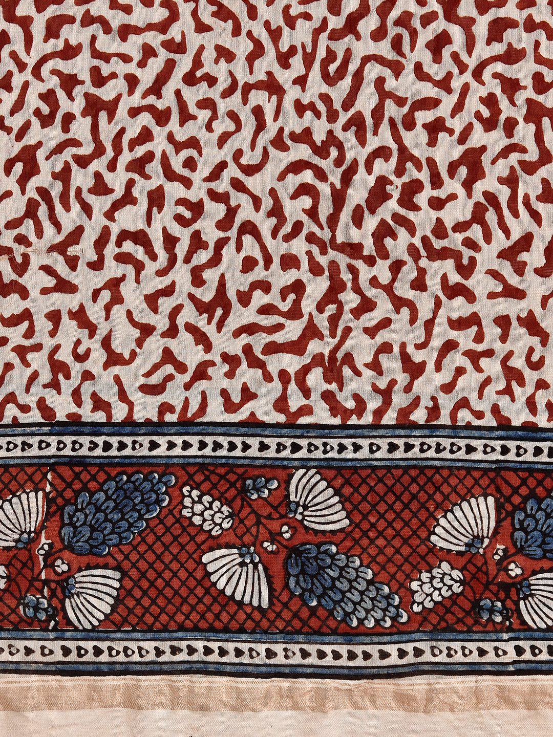 AMISHIK : AJRAKH HANDBLOCK CHANDERI SAREE