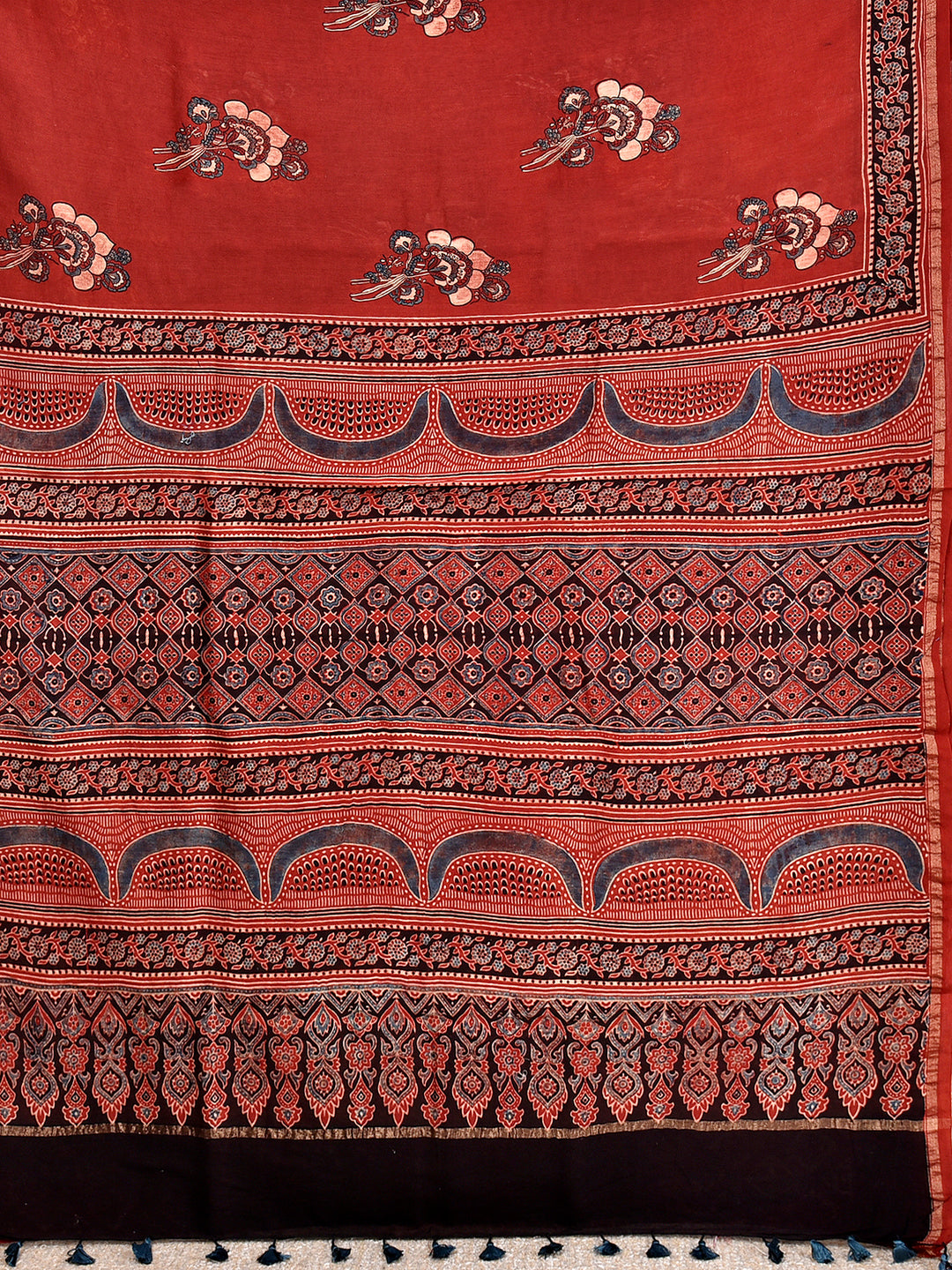PIYAL : AJRAKH HANDBLOCK CHANDERI SAREE